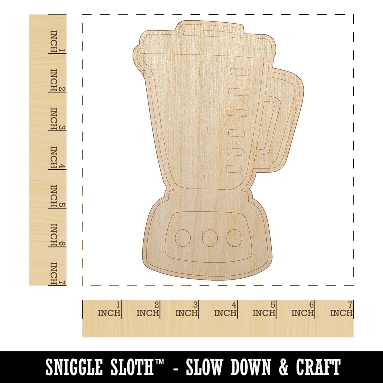 Blender for Making Smoothies and Shakes Unfinished Wood Shape Piece Cutout for DIY Craft Projects